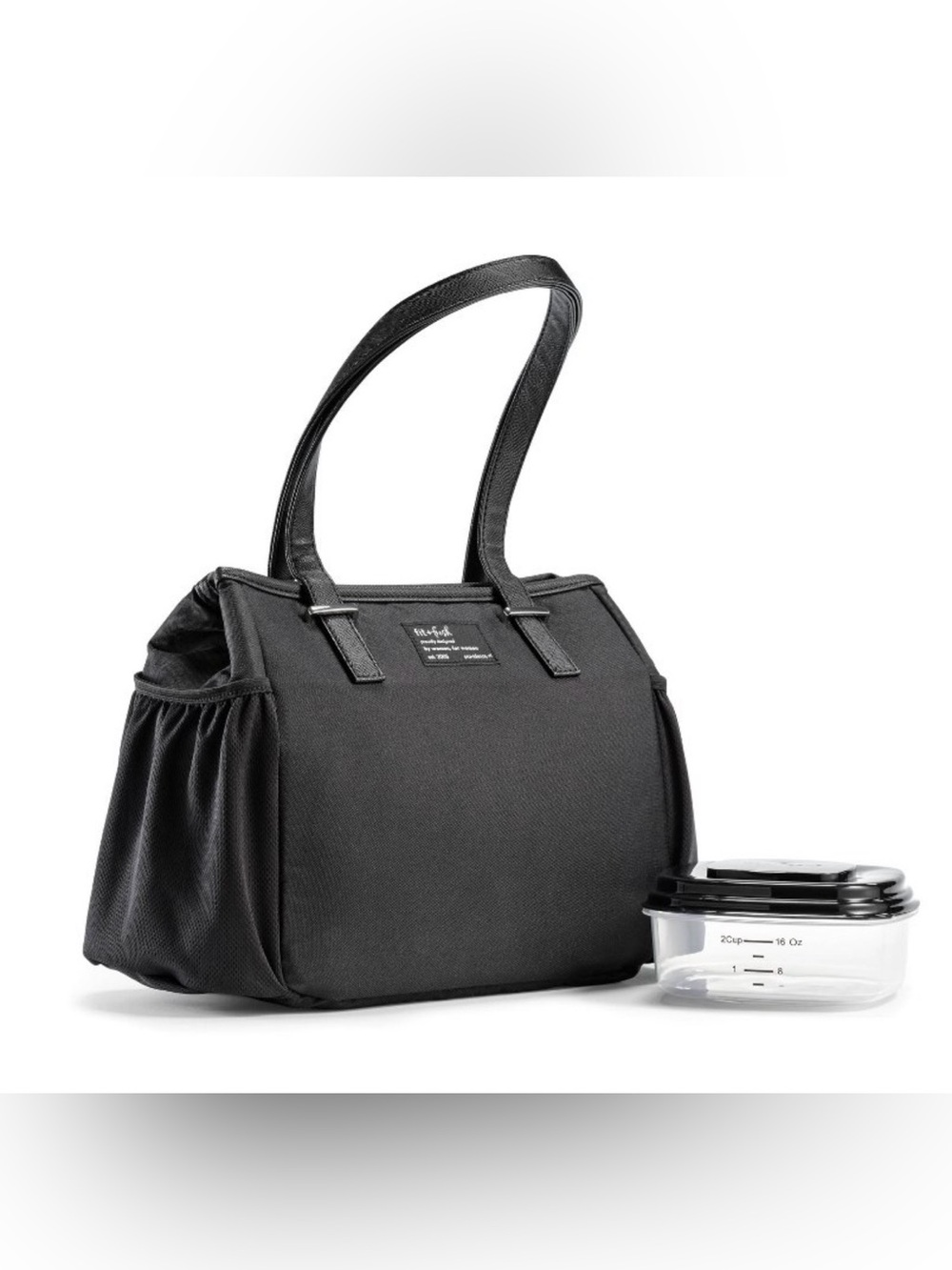 fit+fresh Black Insulated Lunch Tote - Picture 7 of 9